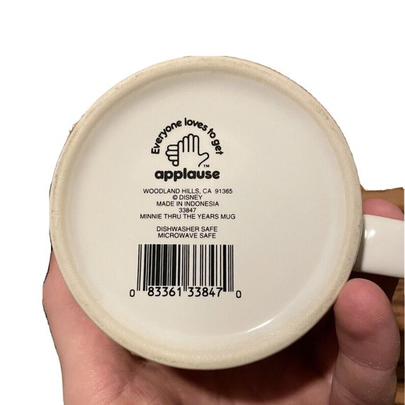 Vintage Disney Minnie through the years Coffee Mug by Applause ceramic 10 fl oz - Picture 4 of 4